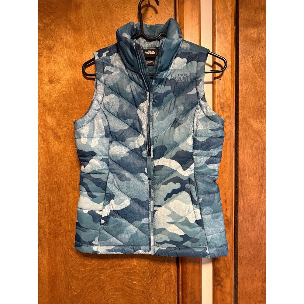 The North Face ALPZ 2.0 Down Puffer Vest Sz. XS Blue Camo